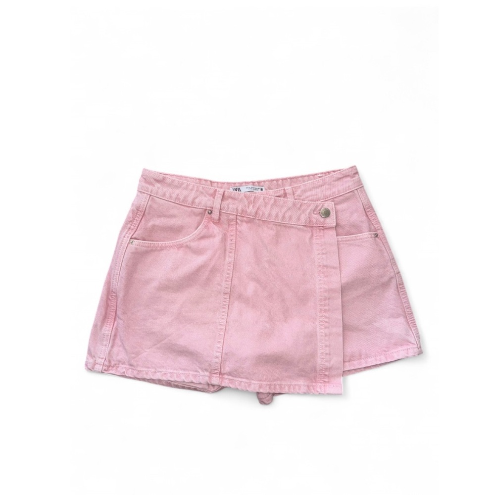 Zara Pink Denim Skirt